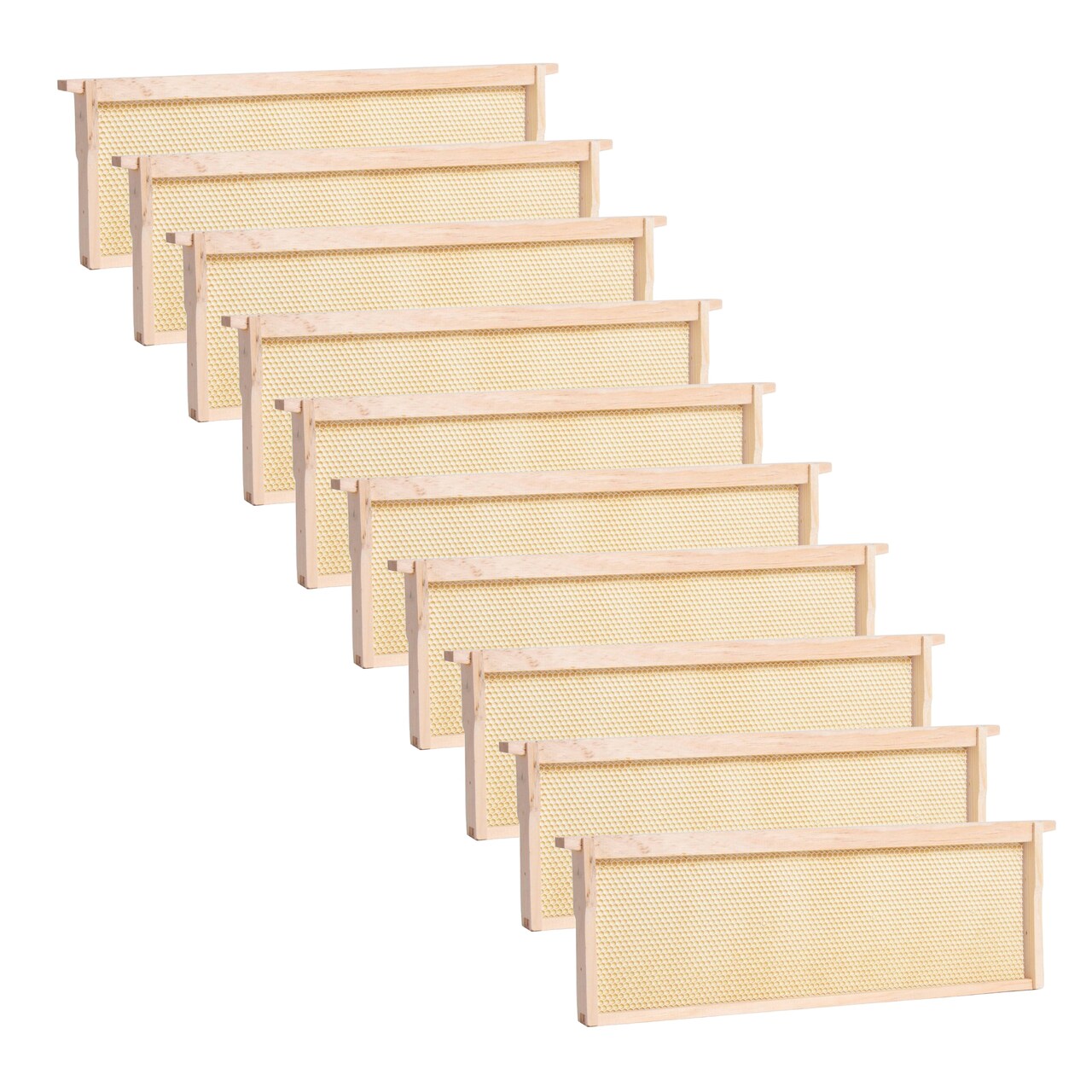 Stoney Acres Beekeeping Beehive Frame, Waxed Plastic Foundation, Medium Assembled, Honey Bee Hive, Amish Made